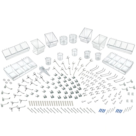 Azar Displays 190-Piece XLarge Pegboard Organizer Accessory Kit 900960